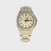 2018 Gents Stainless Steel IWC Ingenieur Round White Dial &amp; Rose Gold Baton