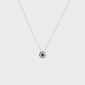 Natural Diamond Halo Pendant in 18ct White Gold image
