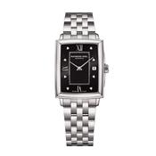 Raymond Weil Toccata Ladies Diamond Watch With Black Rectangular Dial image