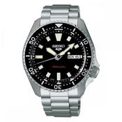 Seiko 5 Gents Sports Watch Automatic Kuro Black Dial in Stainless Steel