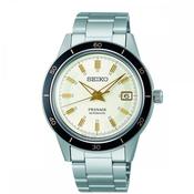Seiko Gents Automatic Prestage 60s Style Ivory Dial on Stainless Steel Bracelet image