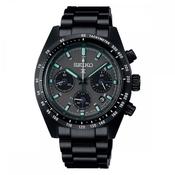 Seiko Gents Black Series Prospex Solar Speedtimer Chronograph Watch 39mm with Black and Grey Dial