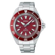 Seiko Gents Prospex Divers Watch with Red Dial in Stainless Steel