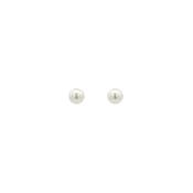 Small Cultured Pearl Earrings in 9ct White Gold