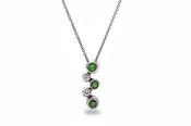 Tiffany &amp; Co.Diamond &amp; Tsavorite Garnet Bubble Pendant in Platinum image