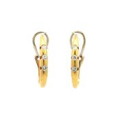 0.40ct Natural Diamond Hoop Earring in 18ct Yellow Gold image