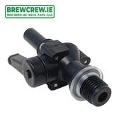 1/4 BSP - 3/8 Stem Shut Off Valve