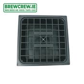 6" Black Plastic Drip Tray + Grill