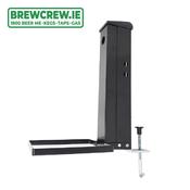 Black Mild Steel Tap Bracket c/w 6" Drip Tray
