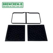 Double 6" DRIP TRAY HOLDER +  2 x 6" Drip Trays