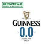 Guinness Zero Zero - 0.0% ABV, 30L Keg (53 Pints)