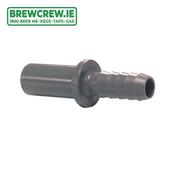 JG PI251208S  - Barb Stem - 1/4" Barb to 3/8" Stem