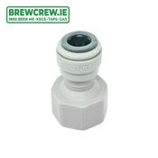 JG PI451214FS - Female Adaptor - 1/2" BSP to 3/8" Push Fit
