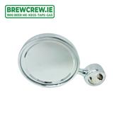 Medallion - Chrome - Short - 83mm Fish Eye Badge Holder