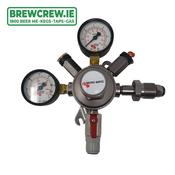 Mixed Gas Primary Regulator - Bottle Mounted - Dual Gauge - Micromatic Premium