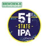 O'Hara's - 51st State IPA - 6.0% ABV, 30l Keg (53 Pints)
