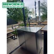 XMAS RENTAL - Double Combi Kegerator - Mobile Professional Keg Dispense Fridge