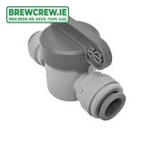 Shut Off Valve Straight - 3/8"JG to 3/8"JG