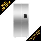 Fisher &amp; Paykel, RF500QNUX1, Freestanding Quad Door Refrigerator Freezer, 79cm, 498L, Stainless Steel image