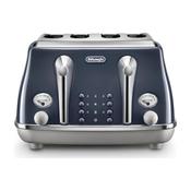 De'Longhi, CTOC4003BL, Icona Capitals 4 Slice Toaster, Blue image