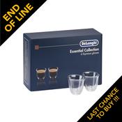 De'Longhi, DLKC300, Espresso Glasses Collection, Clear