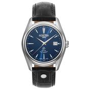 roamer searock classic automatic gents stainless steel blue dial strap watch image
