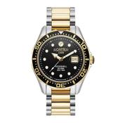 roamer rockshell mark3 scuba hand quartz wristwatch analog battery two tone image