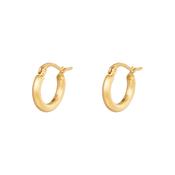 earrings hoops twisted 1.5 cm image