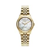 roamer cassandra diamond 31 mm gold plated quartz watch mop dial image