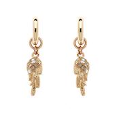 rose wing stud earrings image