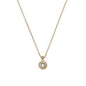 cachet rose gold brilliant stone pendant image