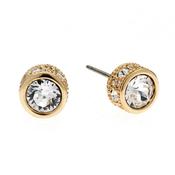 rose gold crystal stud earring image