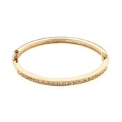 cachet rose gold crystal bangle image