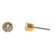 rose gold crystal stud earring