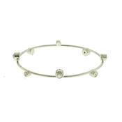 cachet rhodium solitaire bangle image