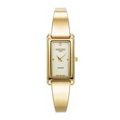roamer elegent diamond ladies gold plated champagne dial bracelet watch