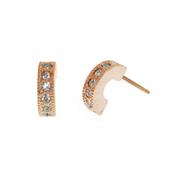 small hoop rhodium earring image