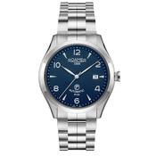 roamer r-100 automatic gents stainless steel blue dial bracelet watch image