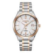 roamer mechaline pro swiss made automatic stp1-11 3 hands - date ss iprosegold two tone mechanical wrist-watch - analog - self winding image
