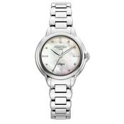 roamer allegra ladies stainless steel mop dial bracelet watch