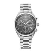 roamer pro chronograph gents stainless steel black dial bracelet watch