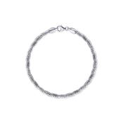 white coloured twisted spring sparkle chain bracelet image