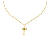 uno de 50 gimme a t�s 2.5mm little letter t metal charm clad with gold. charm only