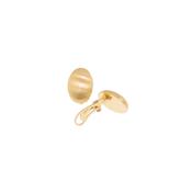 aquaforte i classici oval clip-on lightweight satin-finished earrings image