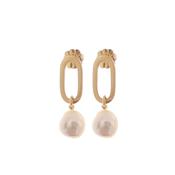 aquaforte perle chic dangling earrings with baroque pearls image