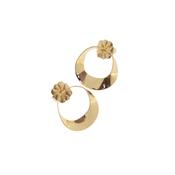 aquaforte lune stud medium size polished earrings image