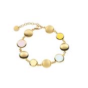 aquaforte le chicche bracelet with soap-shaped elements and multicolor  faceted venitian glass
