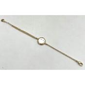 aquaforte mother of pearl round inset bracelet