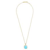 aquaforte aquacaramelle reverse necklace with light petrol.  pendant image