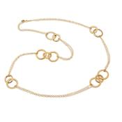 aquaforte cerchi vintage necklace with round elements and double chain, cm.90 image